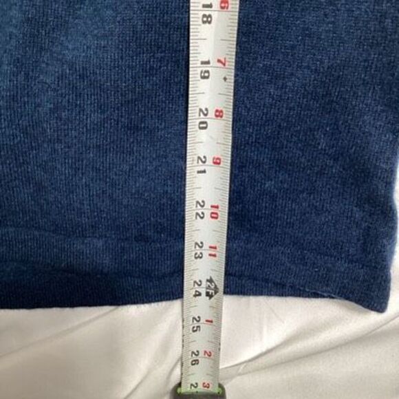 Dunedin V-Neck Jumper  100% Cashmere Sweater Sz L Heritage of Scotland Astral $2 - Picture 8 of 8